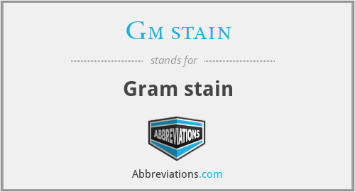 Gm stain - Gram stain